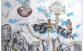 科技幻画一等奖4k，科技画一等奖幻想画